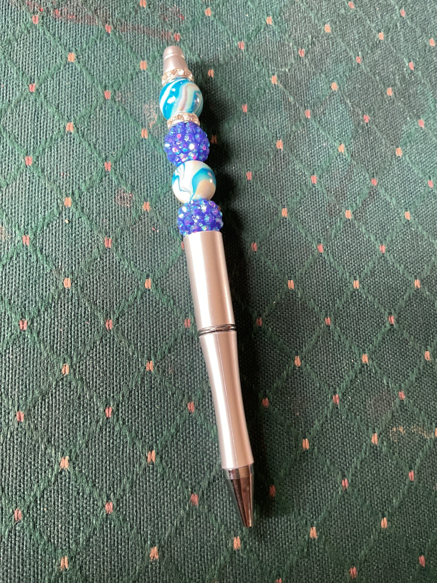 Silver pen blue beds