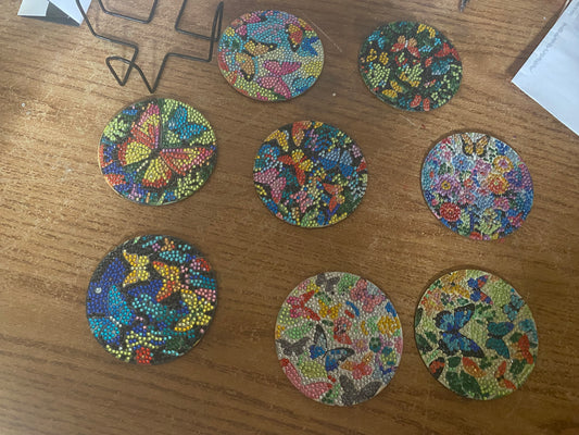 Diamond art coasters